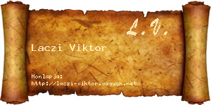 Laczi Viktor névjegykártya